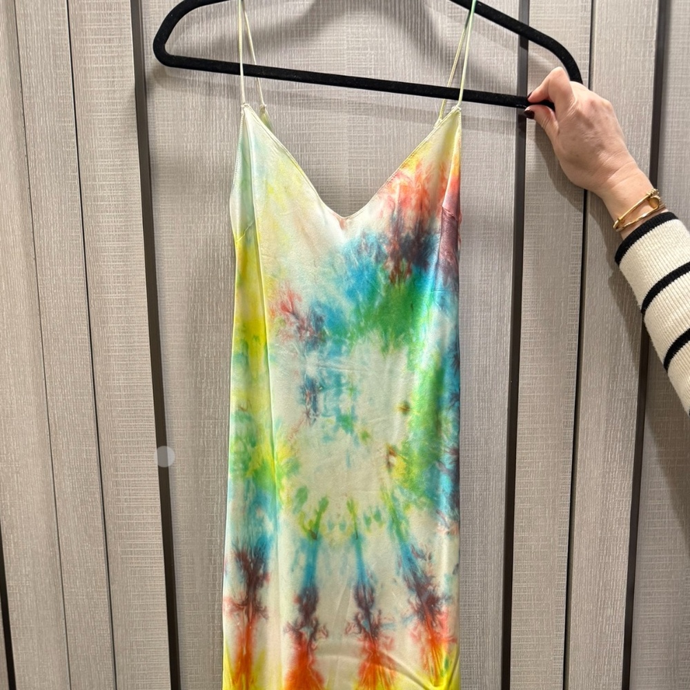 Dannijo Tie Dye 100% Silk Slip Dress